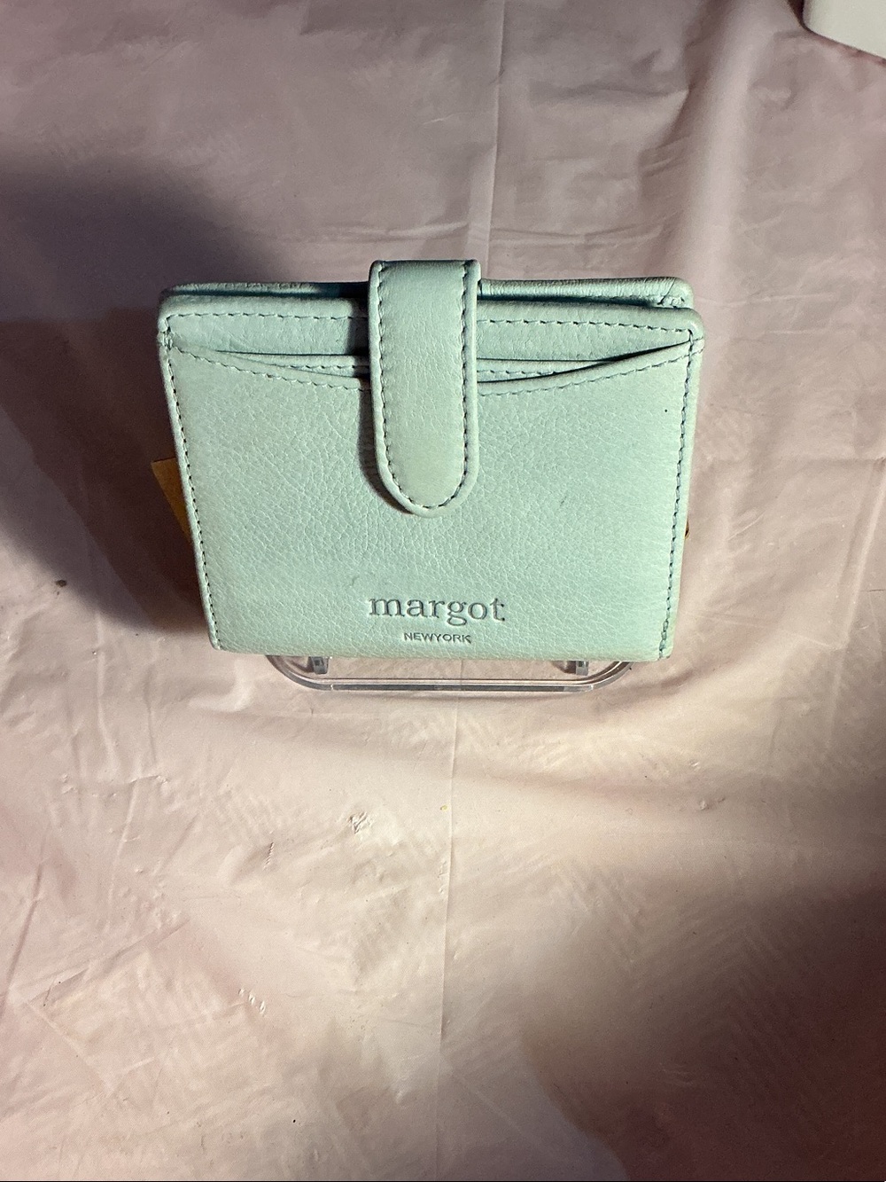 Margot New York Mint Fold-Over Card Wallet
